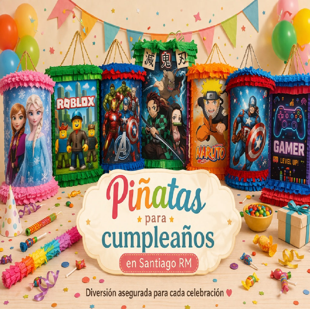 Piñatas para cumpleaños en Santiago RM