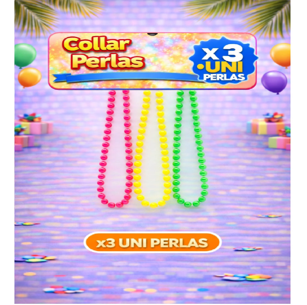 Collares Metálicos Variedades - Accesorio Fiesta y Cotillón