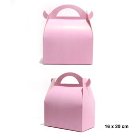 CAJA GRANDE CON MANILLA X 6 Colores Rosa