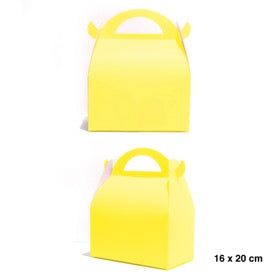 CAJA GRANDE CON MANILLA X 6 Colores Amarillo