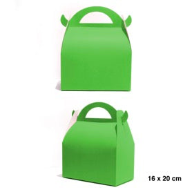 CAJA GRANDE CON MANILLA X 6 Colores Verde