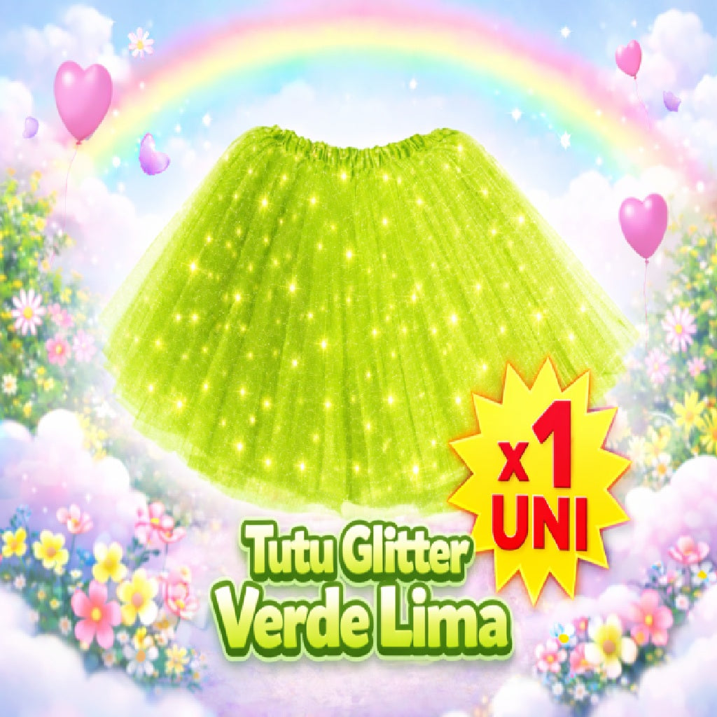 Tutu Glitter Mix – Tutu Brillante para Disfraz Infantil