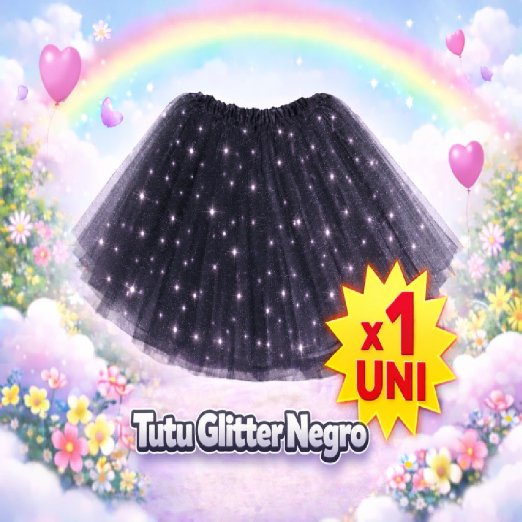 Tutu Glitter Mix – Tutu Brillante para Disfraz Infantil