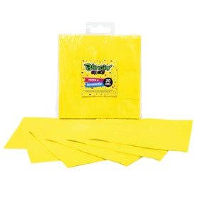 Servilleta Colores 25x25cm x20 Und Amarillo
