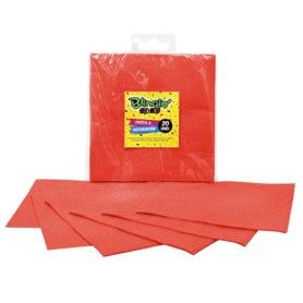 Servilleta Colores 25x25cm x20 Und Rojo