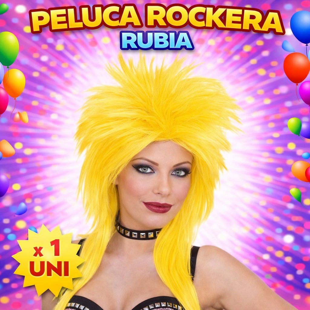 Pelucas de Disfraz Mix Fashion de Colores para Fiesta, Carnaval, Halloween y Cotillón