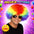 Pelucas de Disfraz Mix Fashion de Colores para Fiesta, Carnaval, Halloween y Cotillón