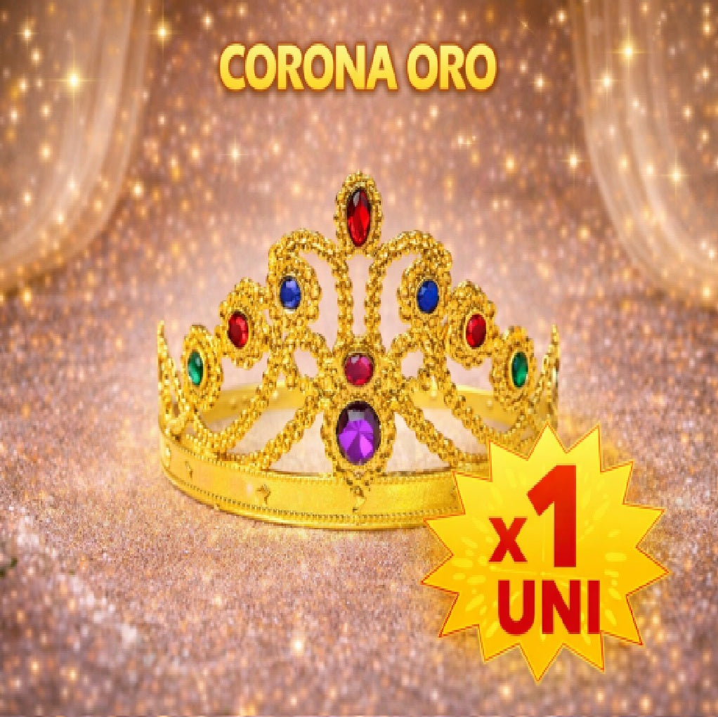 Corona Reina Mix - Accesorio Disfraz, Fiesta y Cotillón