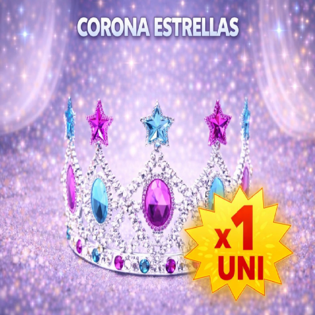 Corona Reina Mix - Accesorio Disfraz, Fiesta y Cotillón