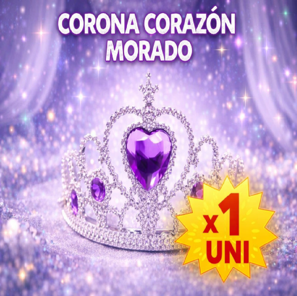 Corona Corazón Mix - Accesorio Disfraz, Fiesta y Cumpleaños