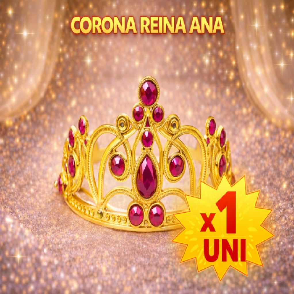 Corona Reina Mix - Accesorio Disfraz, Fiesta y Cotillón