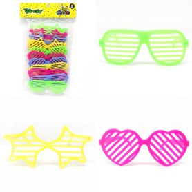 Lentes Party Mix Rayas x 6 Und