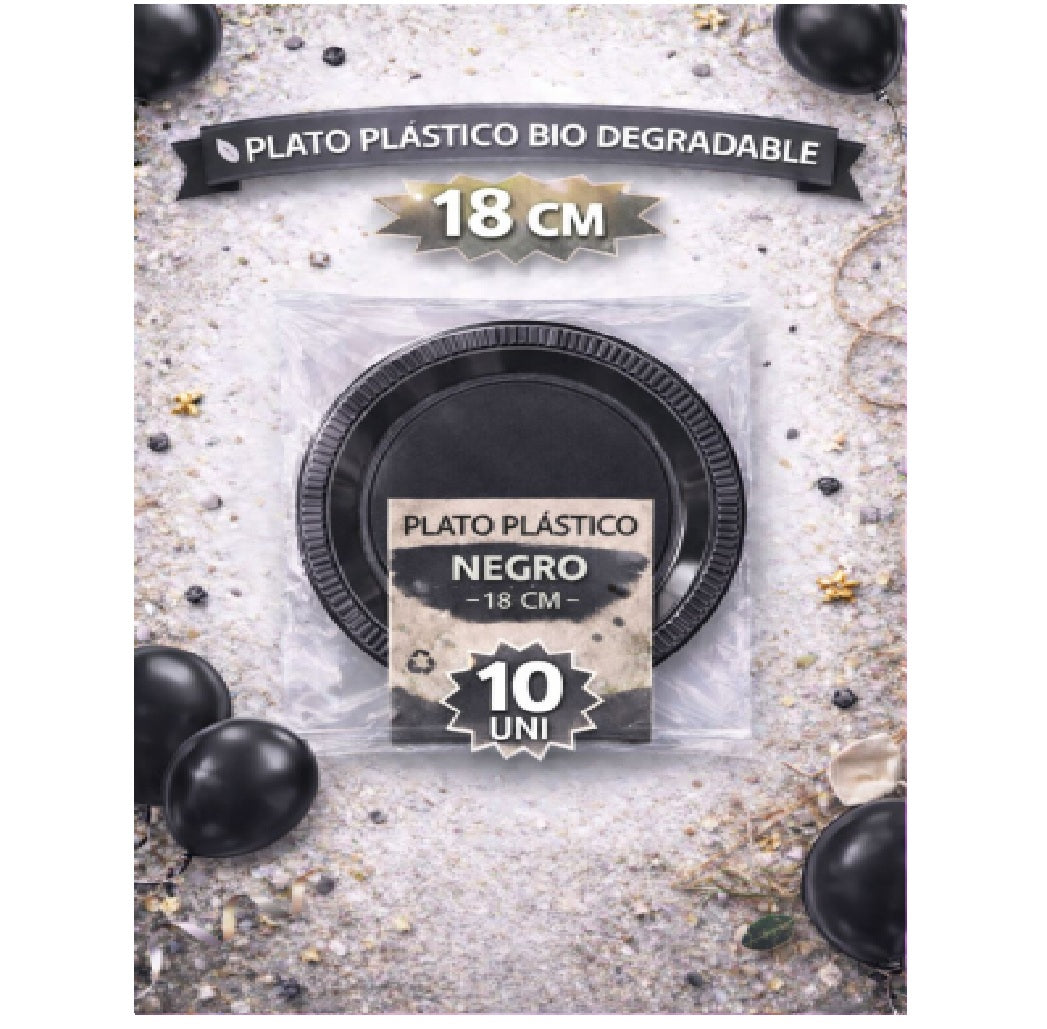 Platos Plasticos Bio Degradables 7" x 10 Und
