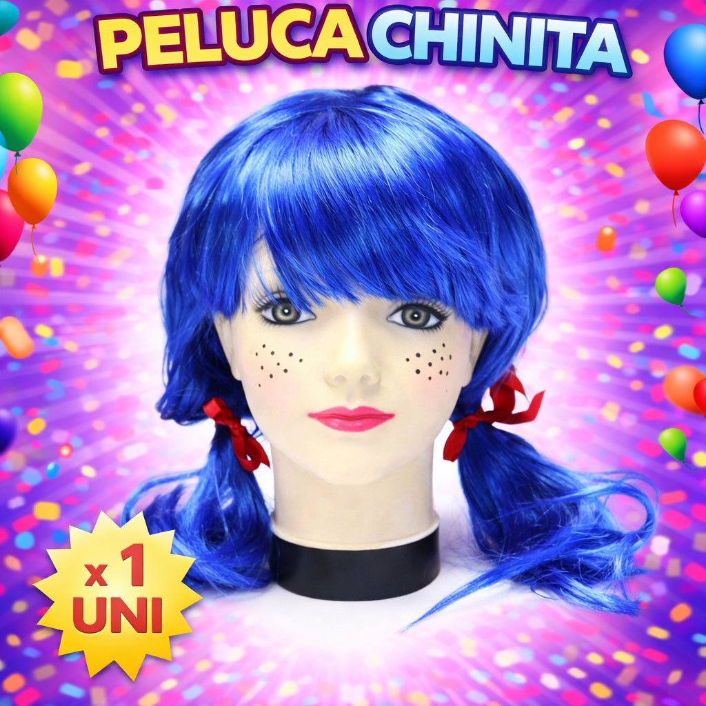 Pelucas de Disfraz Mix Fashion de Colores para Fiesta, Carnaval, Halloween y Cotillón