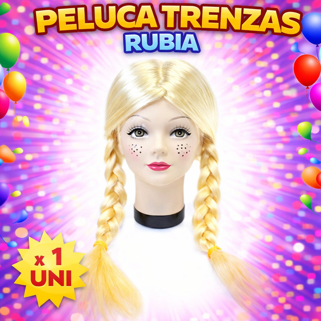 Pelucas de Disfraz Mix Fashion de Colores para Fiesta, Carnaval, Halloween y Cotillón