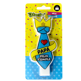 Velas Personalizadas Mix VELA FELIZ CUMPLE PAPÁ