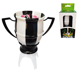 Velas Personalizadas Mix VELA COPA DE FUTBOL BLANCA NEGRA