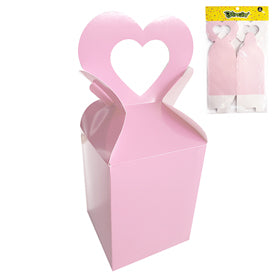 SET 6 CAJAS FORMA CORAZON Rosa