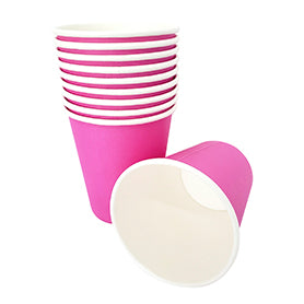Vaso Polipapel x 10 Colores Fucsia