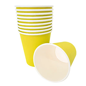 Vaso Polipapel x 10 Colores Amarillo