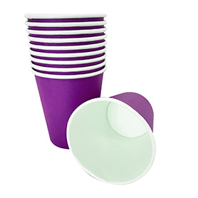 Vaso Polipapel x 10 Colores Morado