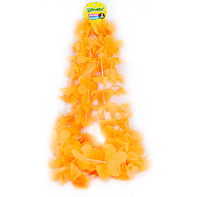 Collares De Flores x 3 Und Naranjo  x 3