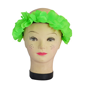 Cintillo Flor Mix Verde