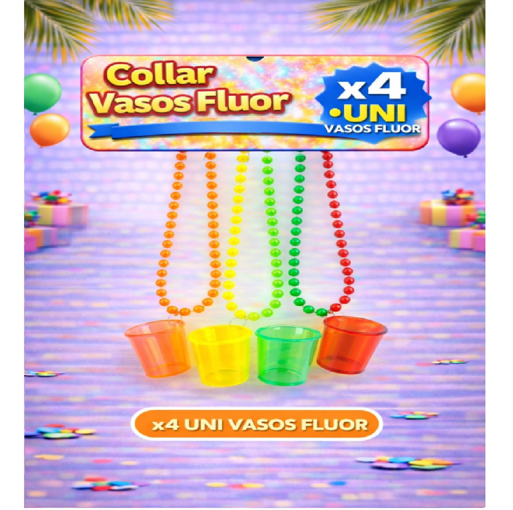 Collares Metálicos Variedades - Accesorio Fiesta y Cotillón
