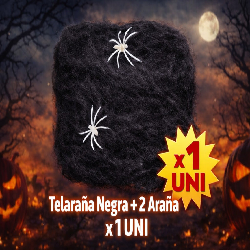 Telarañas con Arañas – Decoración Halloween