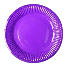 Plato Carton Colores x 50 Morado