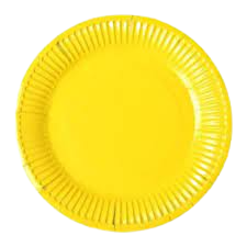 Plato Carton Colores x 50 Amarillo