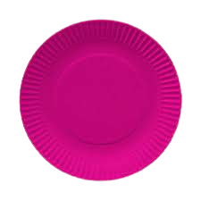Plato Carton Colores x 50 Fucsia