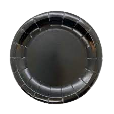 Plato Carton Colores x10 Negro