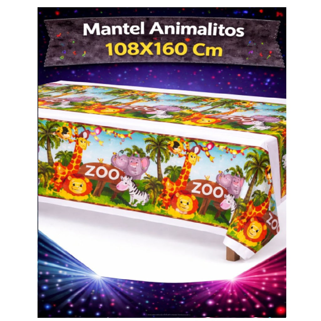 Decoración de Cumpleaños Animalitos – Set de Mesa para Fiesta Infantil