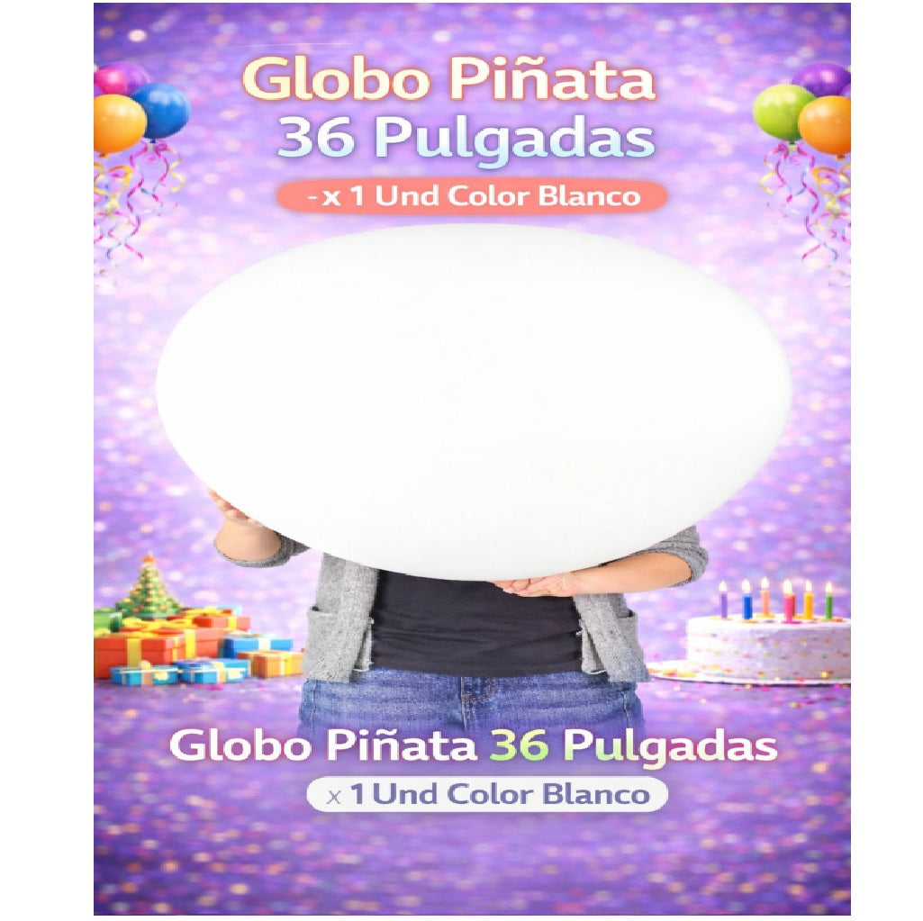 Globo Piñata 36” x1 Unidad – Globo Gigante para Cumpleaños