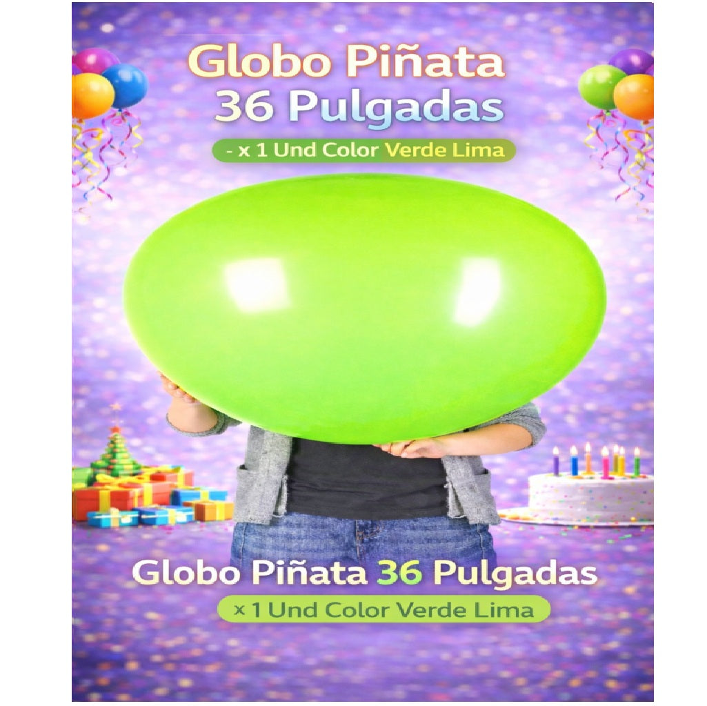 Globo Piñata 36” x1 Unidad – Globo Gigante para Cumpleaños
