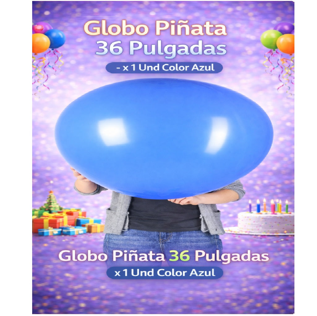 Globo Piñata 36” x1 Unidad – Globo Gigante para Cumpleaños