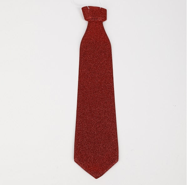Corbatas Glitter x 3 Und Glitter Roja