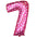 Globo Número Foil Rosa Polka con Corazones 26" – Decoración de Cumpleaños