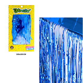 Cortinas Metalicas 200 x 100 cm Colores Solidos Azul