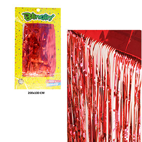 Cortinas Metalicas 200 x 100 cm Colores Solidos Rojo