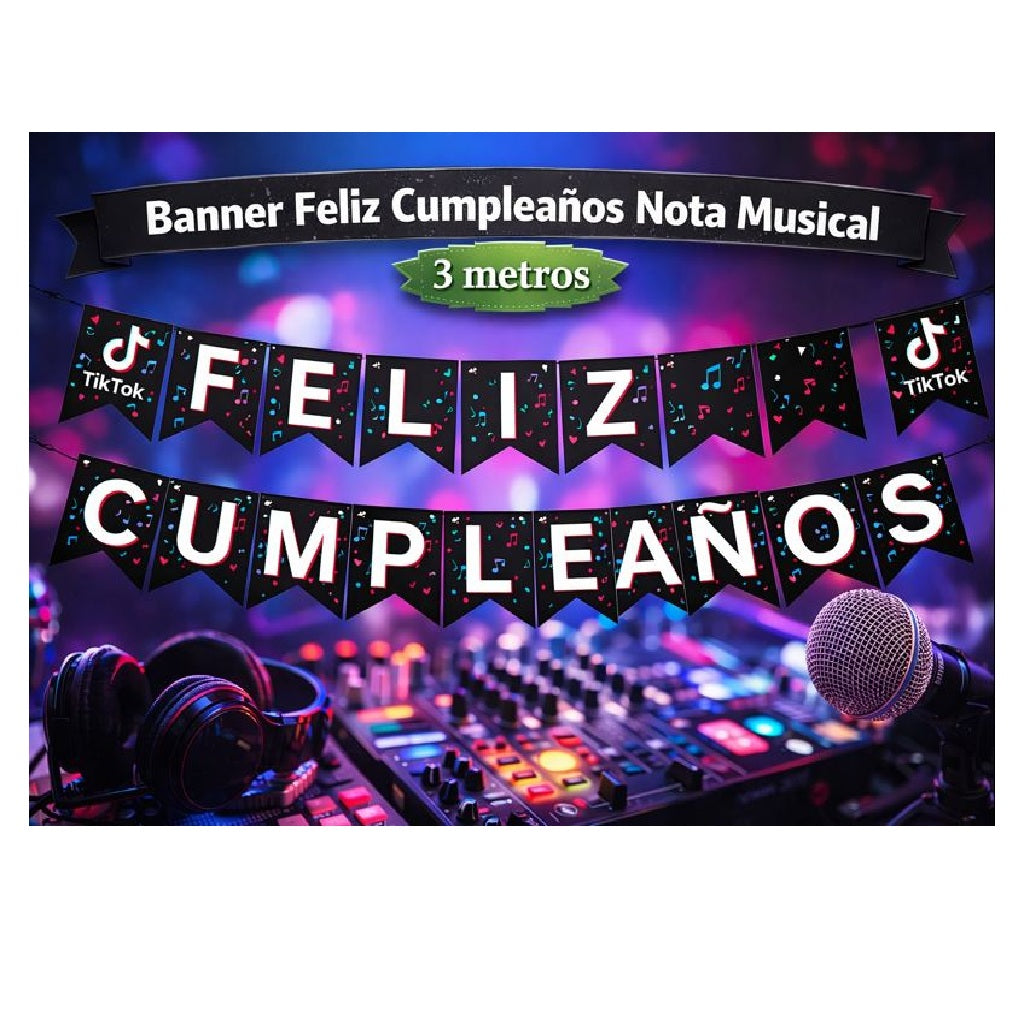 Decoración de Cumpleaños TikTok – Línea Temática