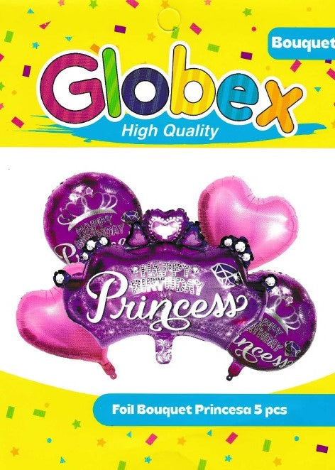 Sets De Bouquets Foil Bouquet Princesa 5 pcs