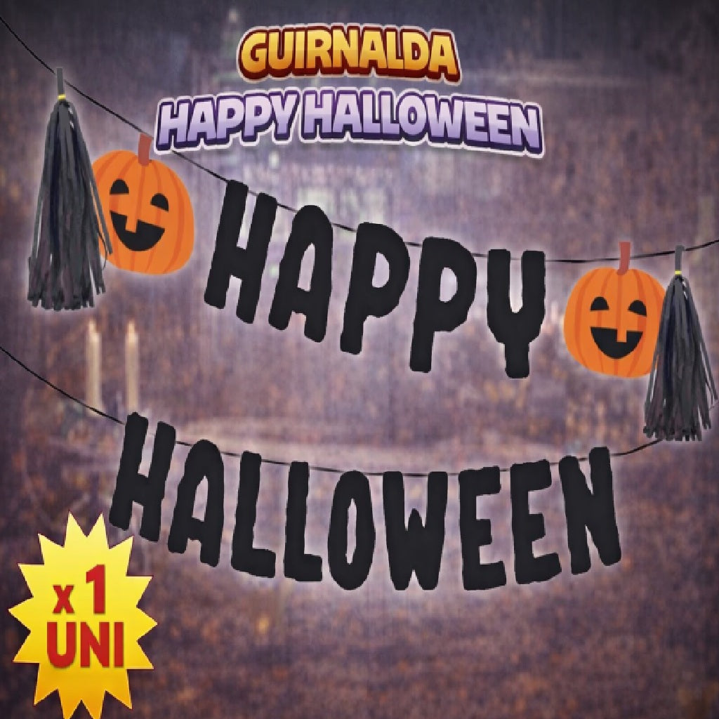 Guirnalda Halloween - Decoración Halloween y Fiesta Temática