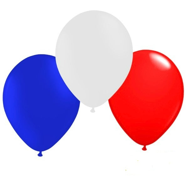Globos Tricolor Chile 9 x 50