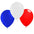 Globos Tricolor Chile 9 x 50