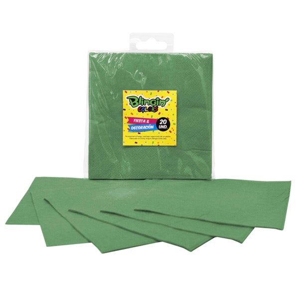 Servilleta Colores 33 x 33 cm x 20 Und Verde Lima
