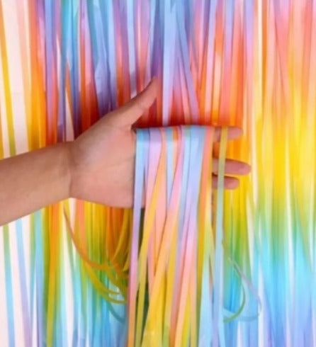 Cortinas Metalicas 200 x 100 cm Colores Solidos Multicolor Pastel