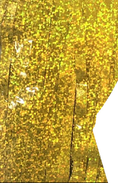 Cortinas Metalicas 200 x 100 cm Colores Glitter Oro Glitter