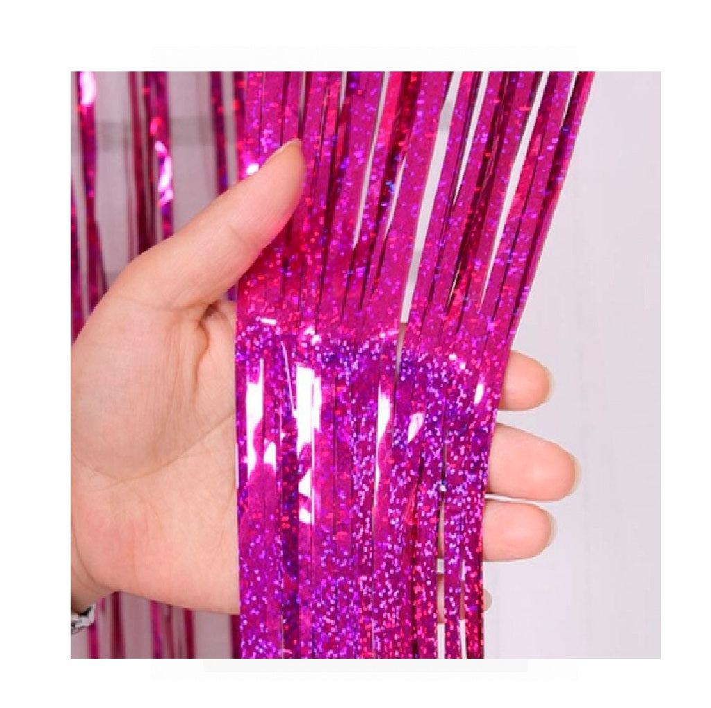 Cortinas Metalicas 200 x 100 cm Colores Glitter